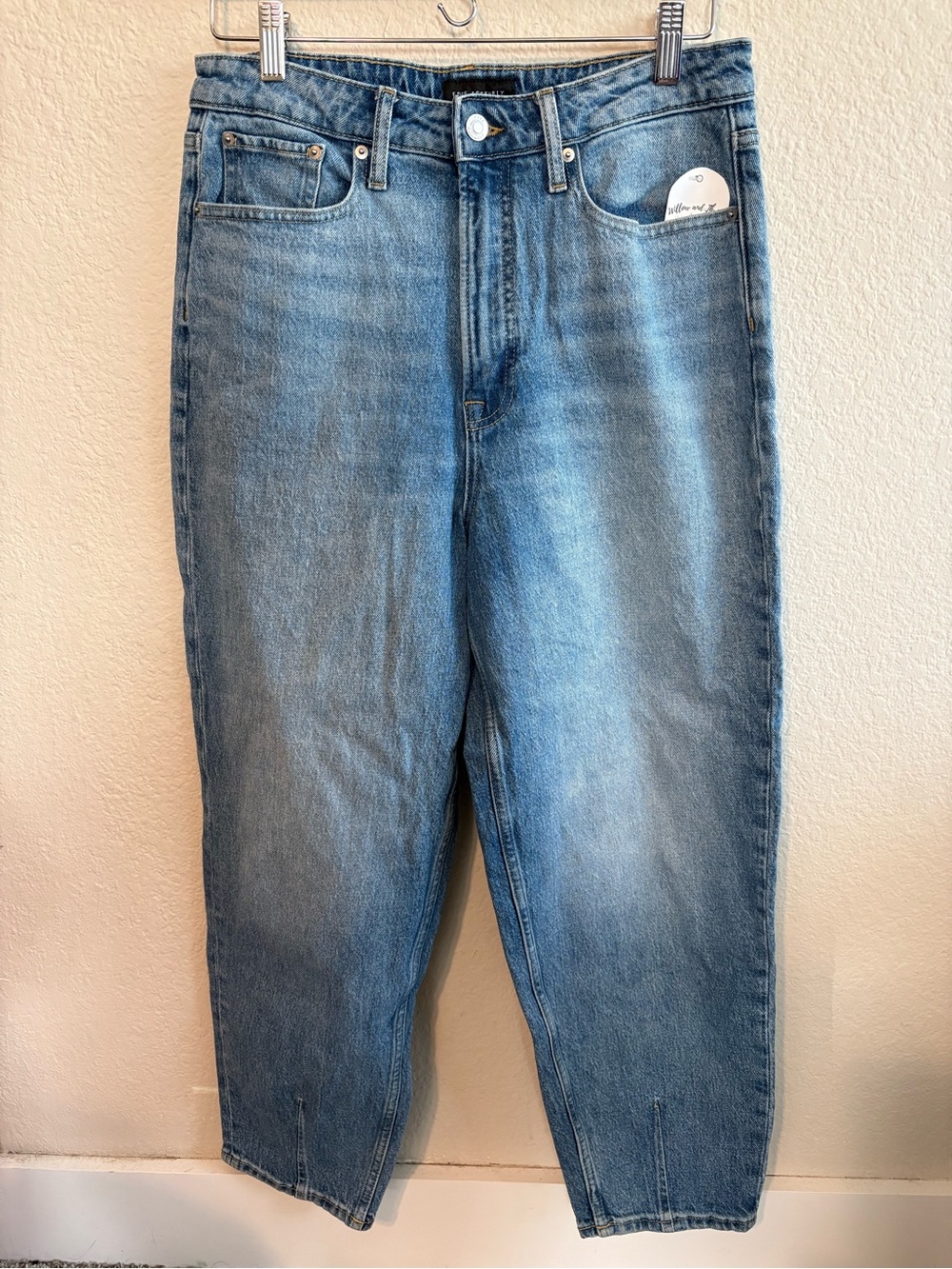 High-Rise Wide Leg Women's Jeans in Light Blue Denim